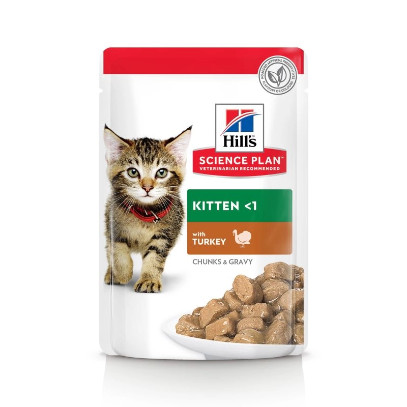 Hills SP Feline Kitten Turkey CiG Alutasak 12x85g