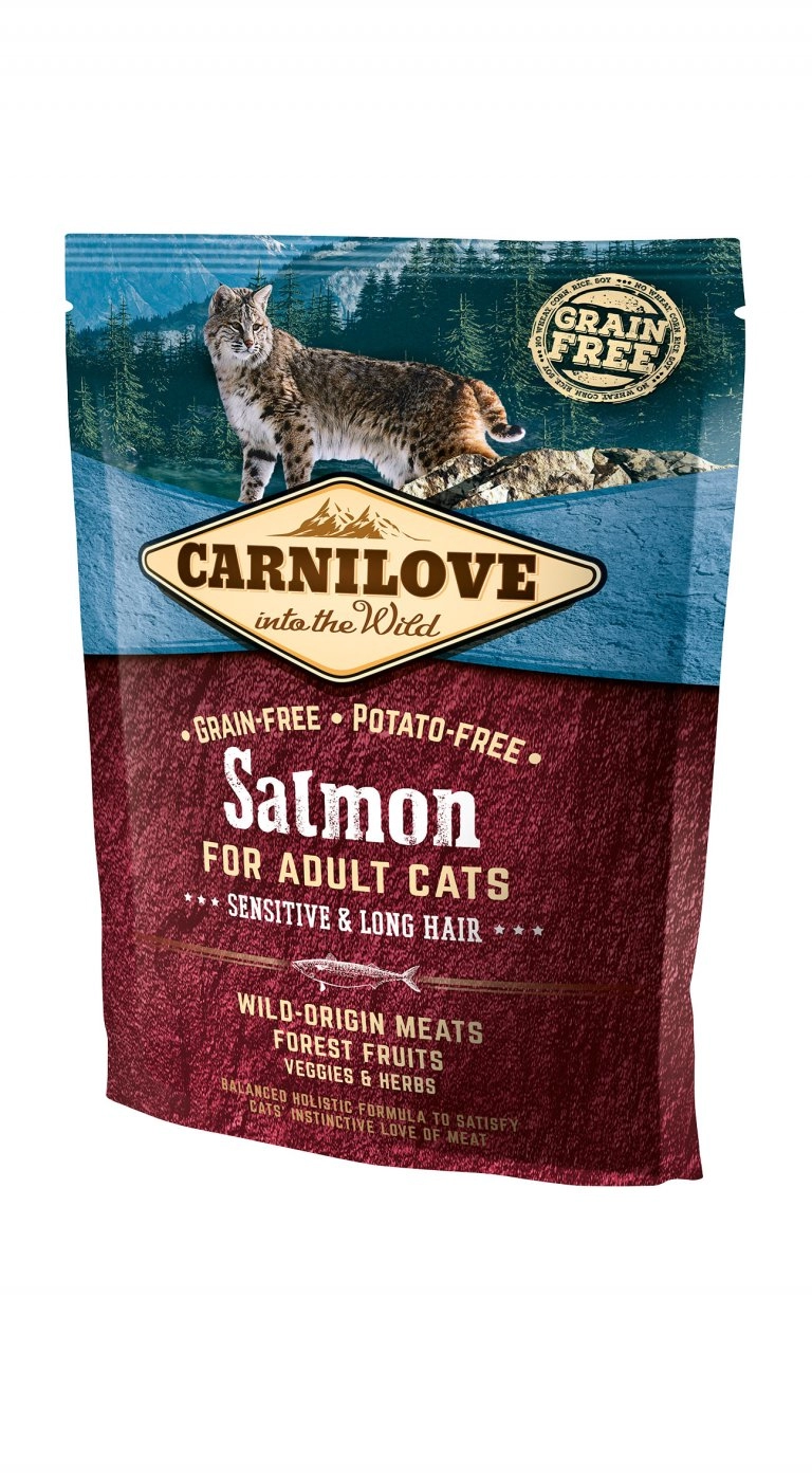 Carnilove Cat Adult Salmon - Lazac – Sensitive&Long Hair 400g