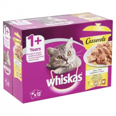 Whiskas Alutasak Szárnyas Casserole 12x85g
