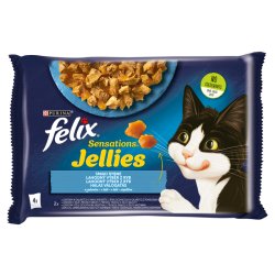 Felix Sensations Jellies aszpikban nedves macskaeledel