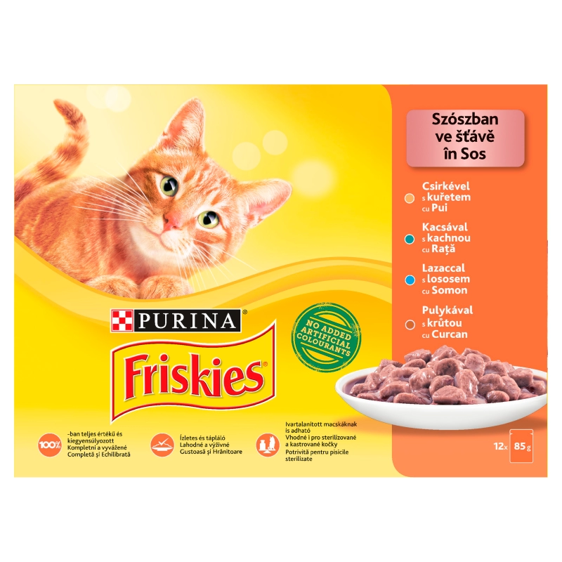 Friskies Szószban nedves macskaeledel