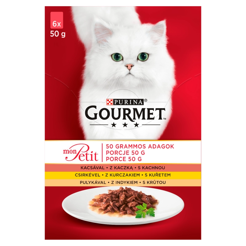 Gourmet Mon Petit teljes értékű állateledel felnőtt macskák számára