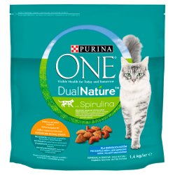 Purina One DualNature Spirulina teljes értékű állateledel felnőtt macskák számára