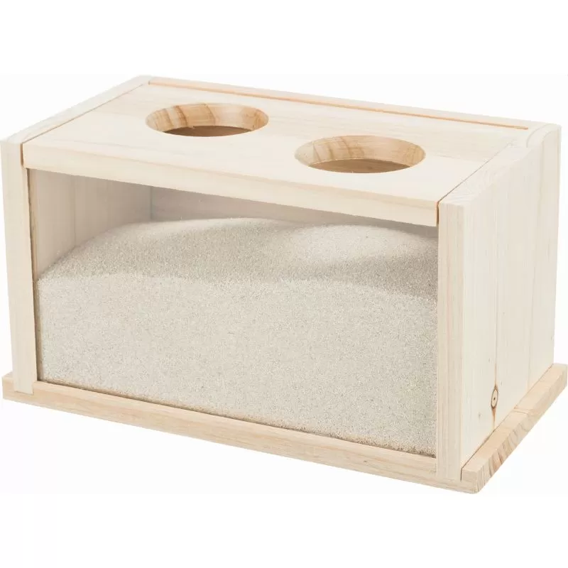 Játék Hörcsögnek, Egérnek Homokfürdető, Fa 20x12x12cm