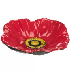 Kültéri Madárfürdető Virág Öntöttvas 180ml/15cm Barna