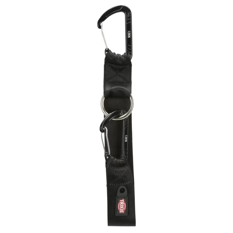 Karabiner Övszíjhoz, Univerzális Hegymászó 30cm/38 mm Fekete