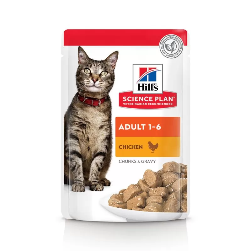 Hills SP Feline Adult Chicken CiG Alutasak 12x85g