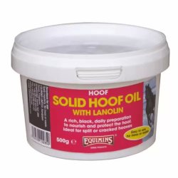 Solid Hoof Oil with Lanolin - Lanolinos fekete színű patazsír gyógyhatású készítmény