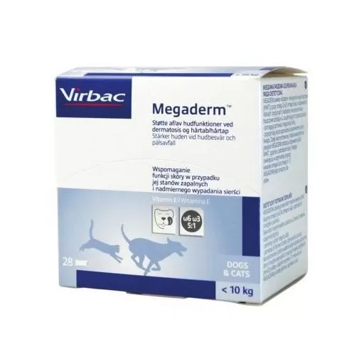 MegaDerm bőr szőrkondicionáló 10kg alatt 28x4ml