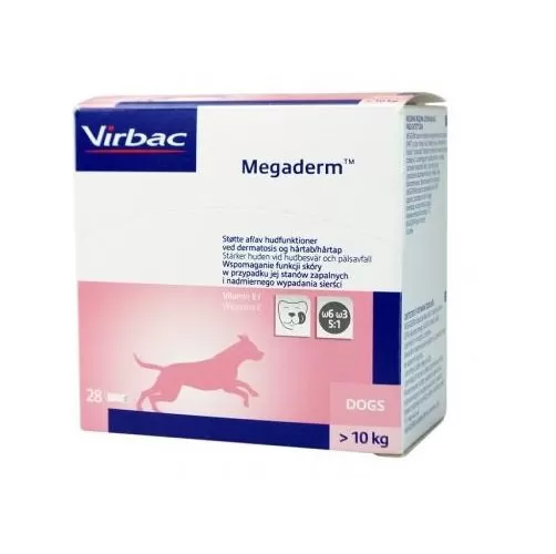 MegaDerm bőr szőrkondicionáló 10kg felett 28x8ml
