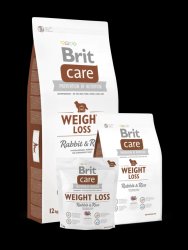Brit Care Weight Loss Rabbit & Rice 1 kg kutyatáp