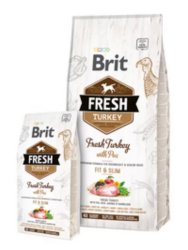 Brit Fresh Pulyka és Borsó Adult Fit & Slim 12 kg