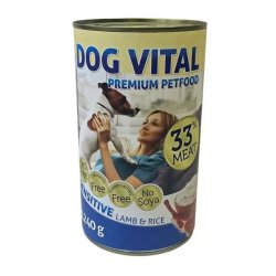 Dog Vital konzerv sensitive lamb&rice 12x1240gr