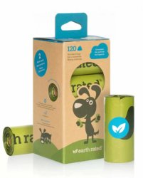 Earth Rated környezetbarát ürülékfelszedő zacskó csomag 8 tekercs