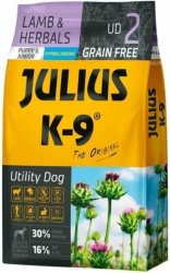 Julius-K9 GF Hypoallergenic Utility Dog Puppy & Junior Lamb & Herbals 3kg