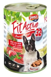 Panzi FitActive Adult Dog Konzerv marhával májjal és bárányhússal 415gr