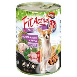 Panzi FitActive Adult Dog Konzerv libával nyúllal és almával 12x415gr