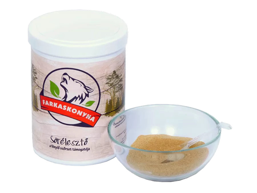 Farkaskonyha Sörélesztő - természetes támogatás szőrhullás esetén 125g