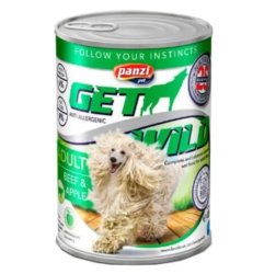 Panzi GetWild Dog Adult Beef & Apple konzerv 415g