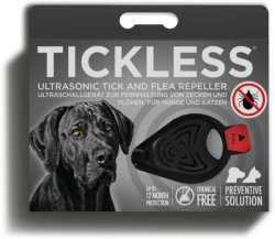 Tickless Pet - ultrahangos kullancs- és bolhariasztó kutyáknak fekete