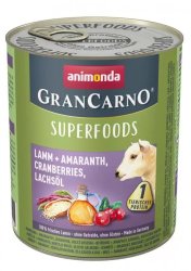 Animonda GranCarno Adult (superfood) bárány amaránt áfonya lazacolaj konzerv 800g