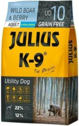 Julius-K9 GF Hypoallergenic Utility Dog Adult Wild Boar & Berry 2x10kg