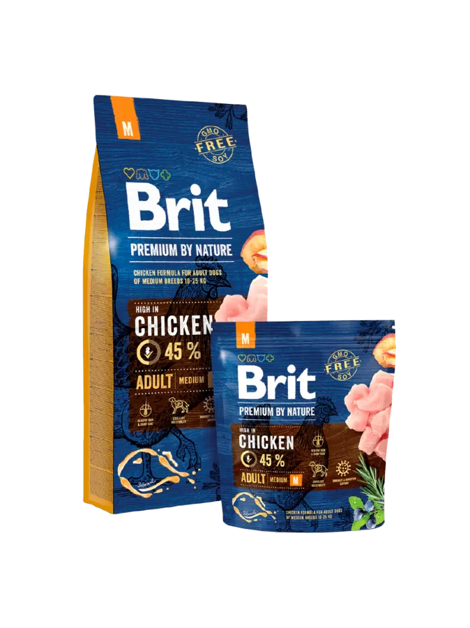 Brit Premium by Nature Adult Medium 15+3 kg