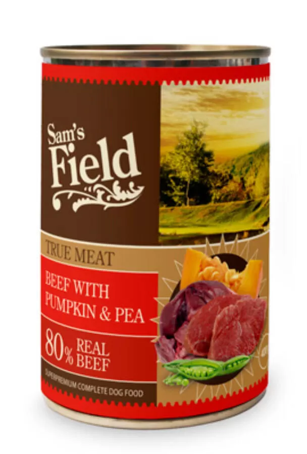 Sam's Field Adult Marha&Sütőtök&Borsó Konzerv 24x400g