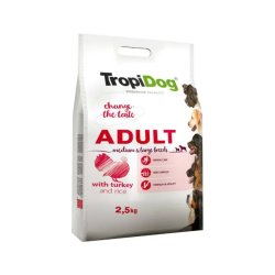 TropiDog Medium Large Pulyka 25kg kutyatáp