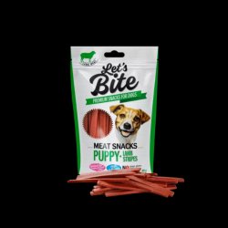 Let’s Bite Meat Snacks - Puppy Lamb Stripes 80g