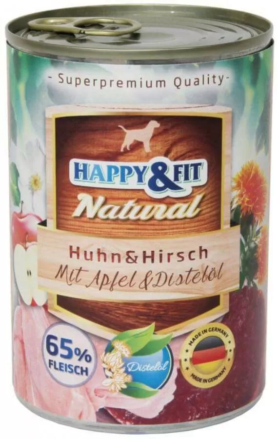 Happy&Fit Natural felnőtt kutyáknak konzerv