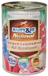 Happy&Fit Natural kölyökkutyáknak konzerv