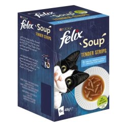 Felix Soup Tender Strips Leves Macskáknak