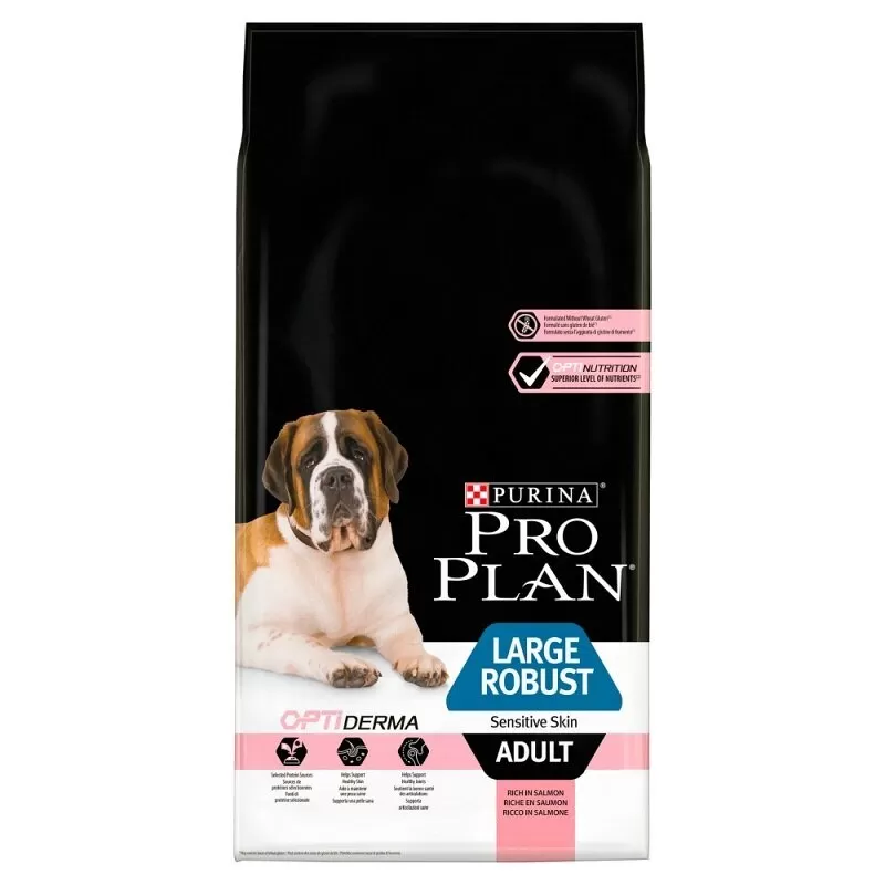 Pro Plan Large Robust Adult Optiderma lazacban gazdag száraz kutyaeledel 14kg