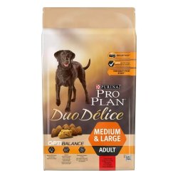 Pro Plan Medium & Large Adult Optibalance Duo Délice marhában gazdag száraz kutyaeledel 10kg