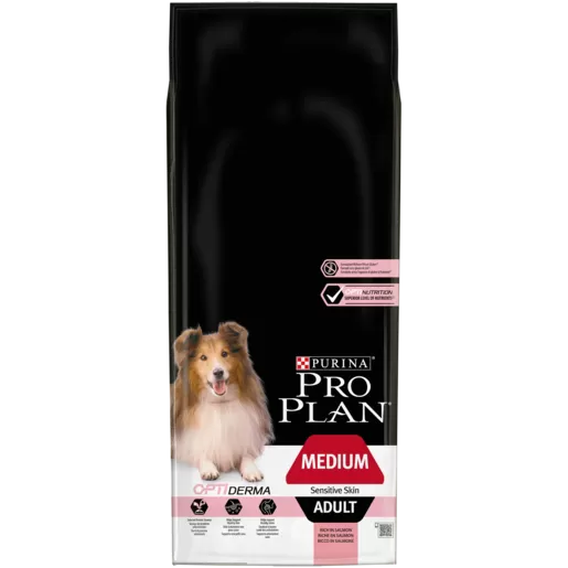 Pro Plan Medium Adult Optiderma lazacban gazdag száraz kutyaeledel