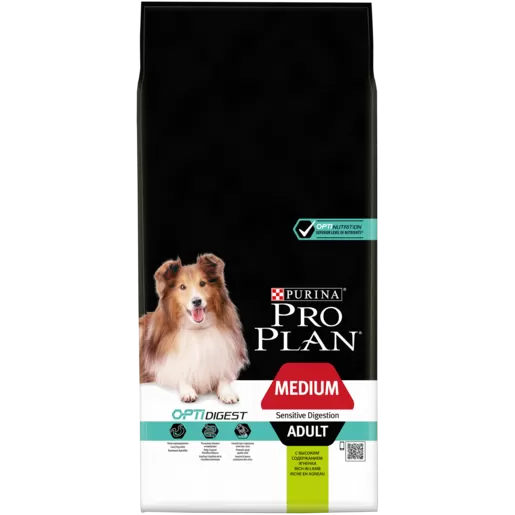 Pro Plan Medium Adult Optidigest bárányban gazdag száraz kutyaeledel