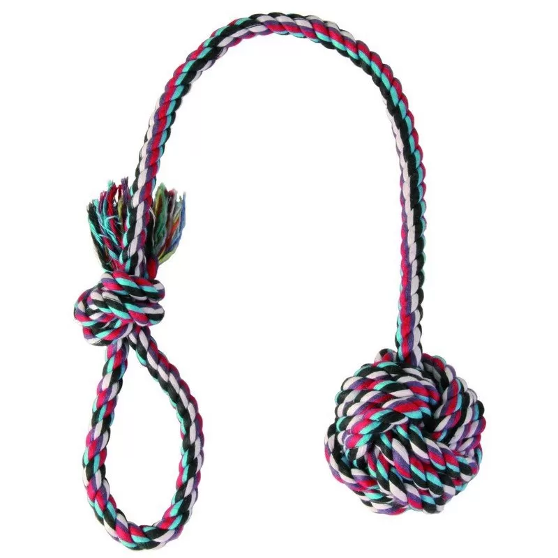 Játék Labda Kötélből 7cm/50cm Rózsaszín