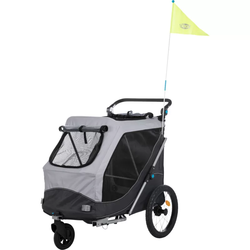 Trixie Bicikli trailer, gyors kapcsolós L 74x95x103/143cm szürke