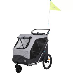 Trixie Bicikli trailer, gyors kapcsolós L 74x95x103/143cm szürke