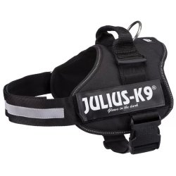 Trixie Hám Julius-K9 Power,  2/L–XL: 71–96 cm/50 mm, Fekete