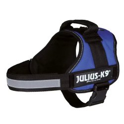 Trixie Hám Julius-K9 Power,  0/M–L: 58–76 cm/40 mm, Kék