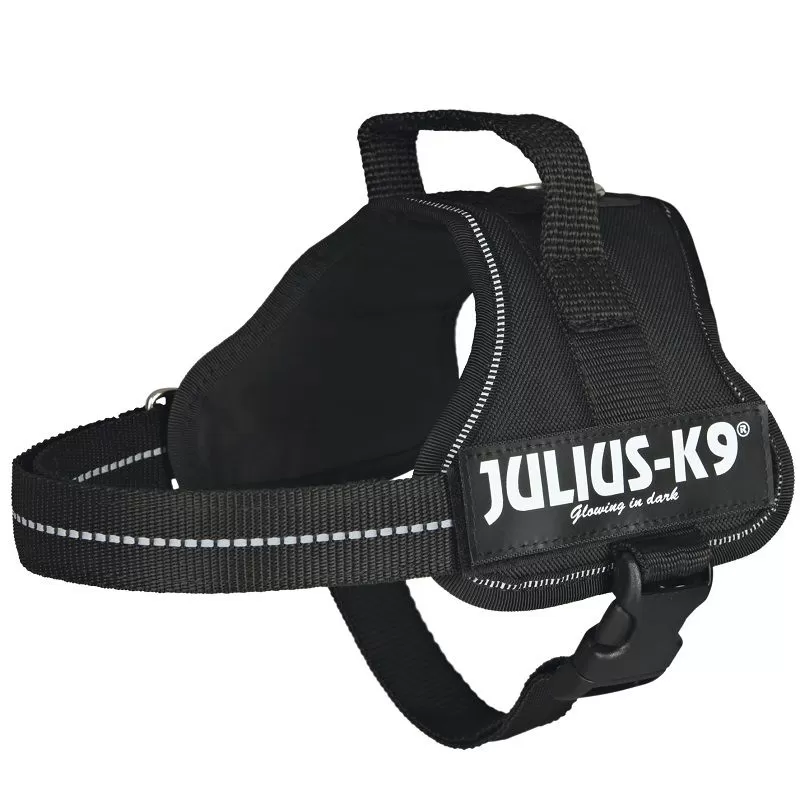 Trixie Hám Julius-K9 Power,  Mini/M: 51–67 cm/28 mm, Fekete