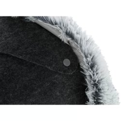 Trixie Ágy Harvey Kerek Filc, o 33 × 27 cm, Antracit Szürke/Fehér-Fekete