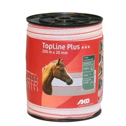 KERBL Villanypásztor Szalag Topline 200m/20mm Fehér