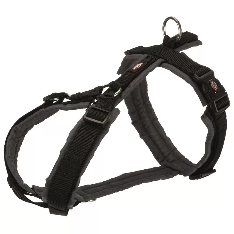 Trixie Hám Prémium Trekking L 70-85cm/25mm fekete/grafit