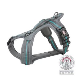 Trixie Hám Fusion Túrázáshoz,  S–M: 45–54 cm/20 mm, Grafit/Óceán