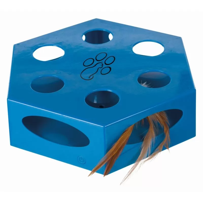 Trixie Játék Macskának Tábla Forgó Tollal 22cm Kék