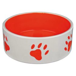 Trixie Tál Kerámia Tappancs Mintás Narancs 1.4 L/20cm