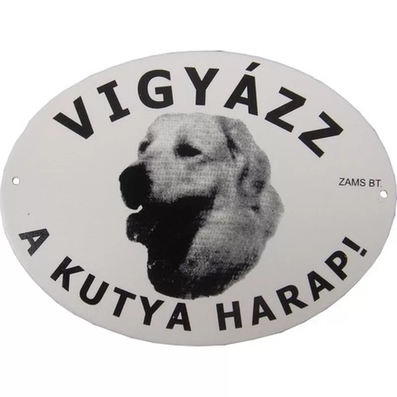 Kutya Harap Zománc Színes Ovál (többféle)